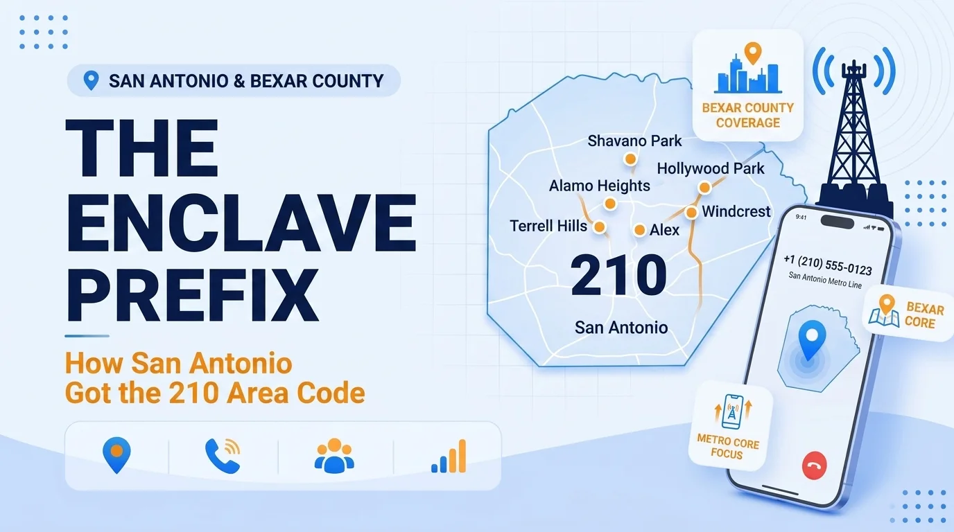 210 area code map showing San Antonio and Bexar County, Texas