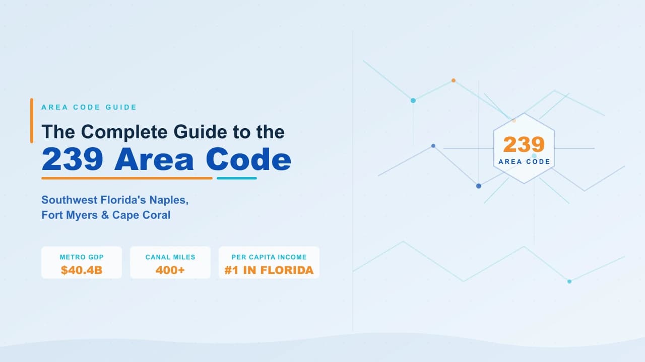 239 area code Southwest Florida Naples Fort Myers Cape Coral hero image
