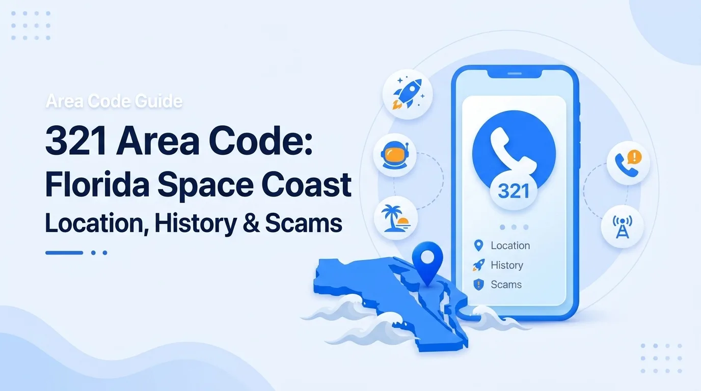 321 area code Florida Space Coast location, history, and scams guide