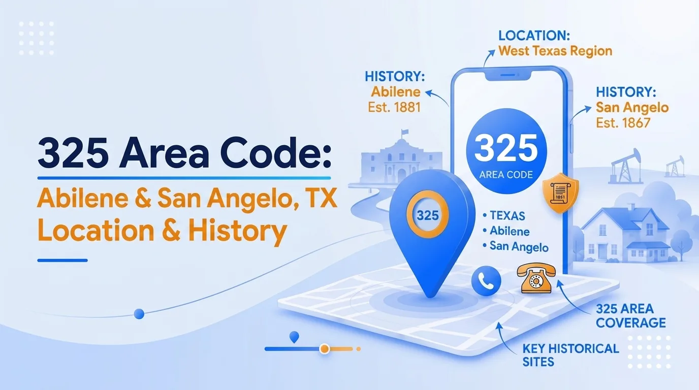 325 area code Abilene and San Angeles, Texas location, history, and scams guide