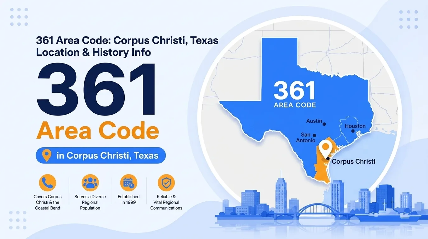 361 area code Corpus Christi, Texas location, history, and scams guide