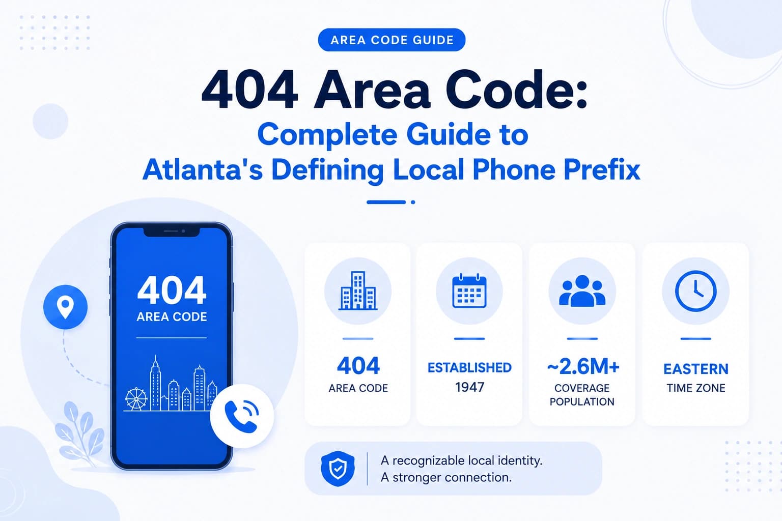 404 area code complete guide — Atlanta Georgia local phone identity