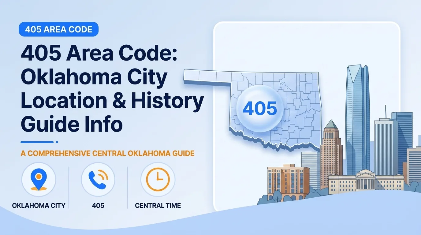 405 area code Oklahoma City location, history, and scams guide