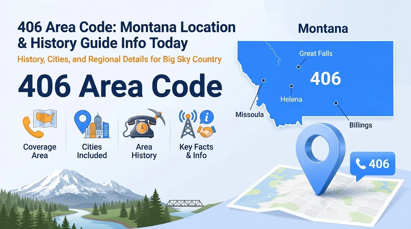 406 area code Montana location, history, and scams guide