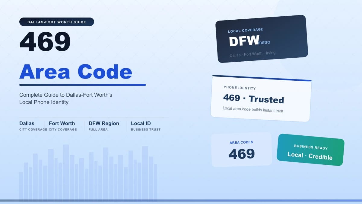 469 area code map Dallas Fort Worth Texas metro coverage