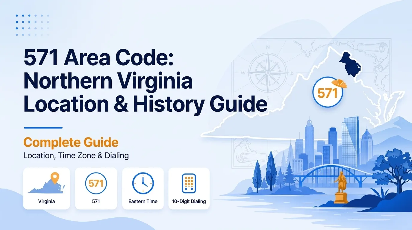 571 area code Northern Virginia location, history, and scams guide