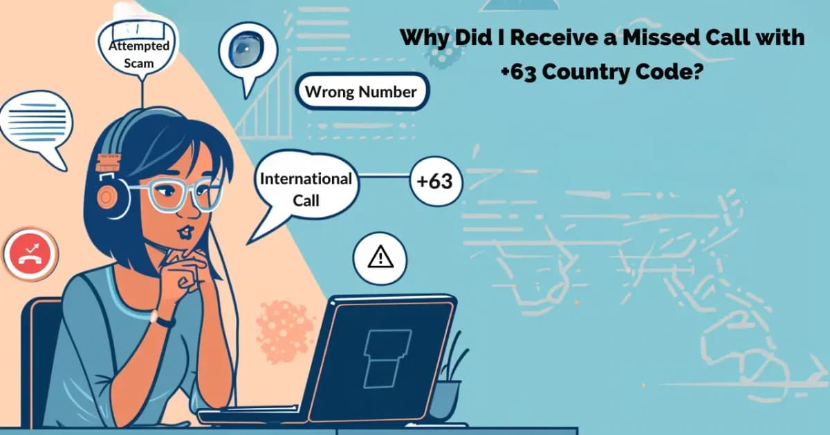 Why Did I Receive a Missed Call with +63 Country Code?