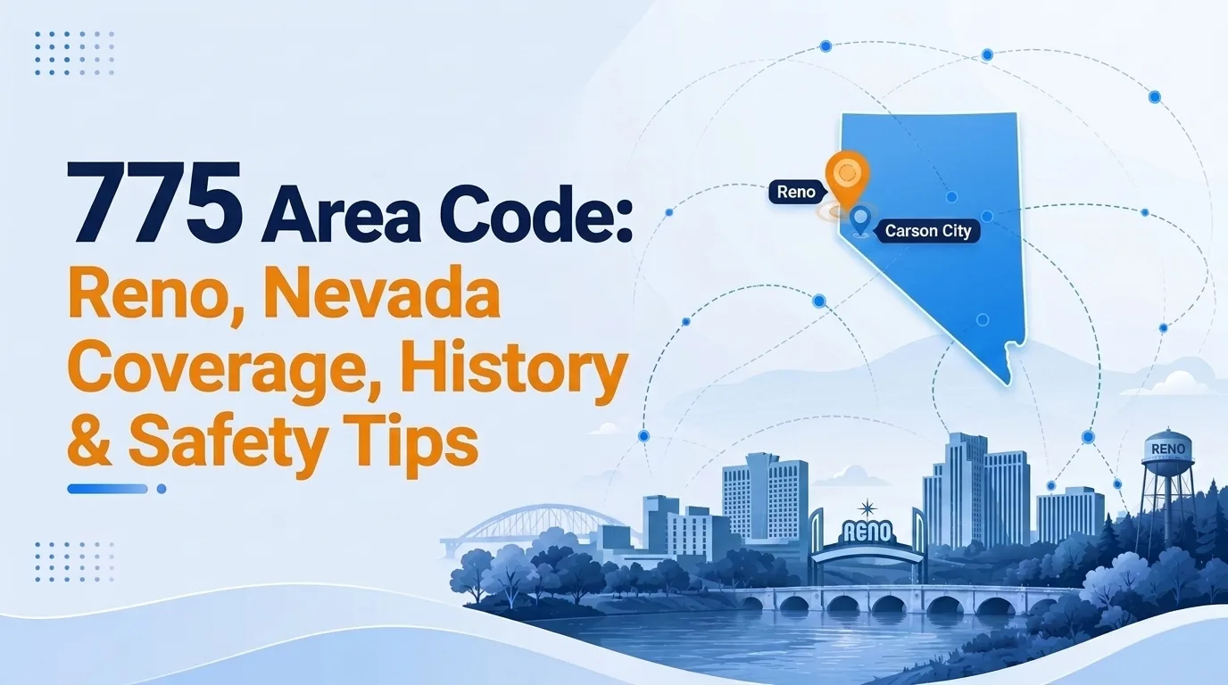 775 area code explained — Reno, Nevada coverage and history