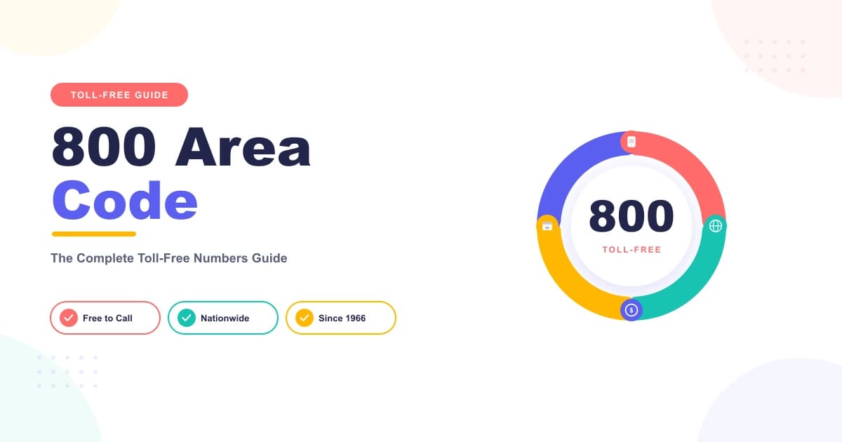 800 area code toll-free guide showing the original toll-free prefix, free-to-call, and nationwide reach