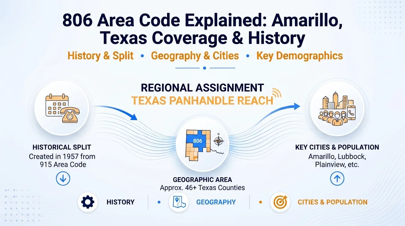 806 area code explained — Amarillo, Texas coverage and history