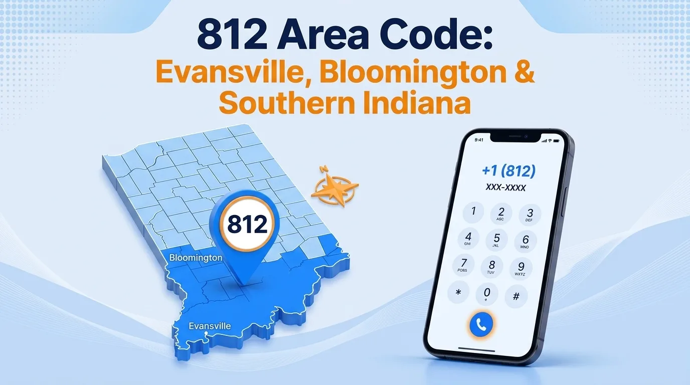 812 area code explained — Evansville, Bloomington, and southern Indiana coverage