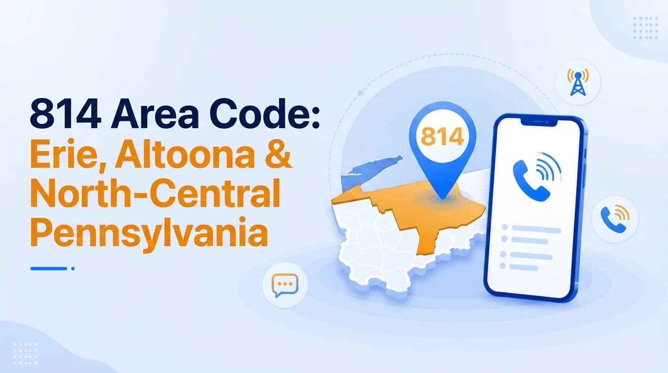 814 area code explained — Erie, Altoona, and north-central Pennsylvania coverage