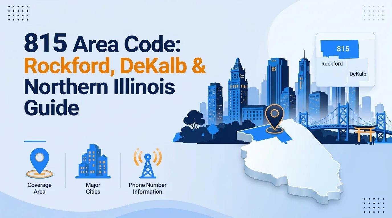 815 area code explained — Rockford, DeKalb, and northern Illinois coverage