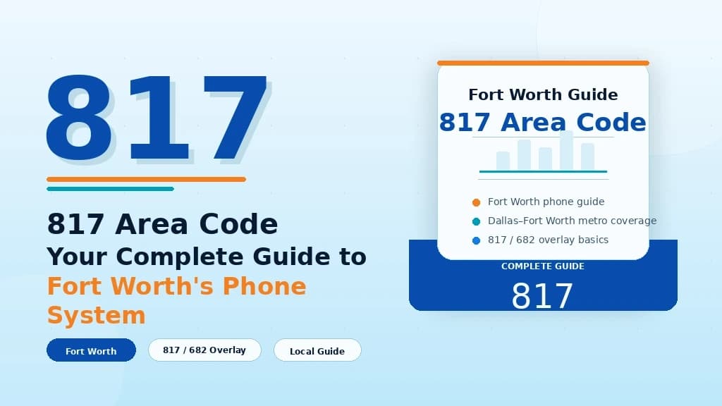 817 area code Fort Worth Texas coverage map guide