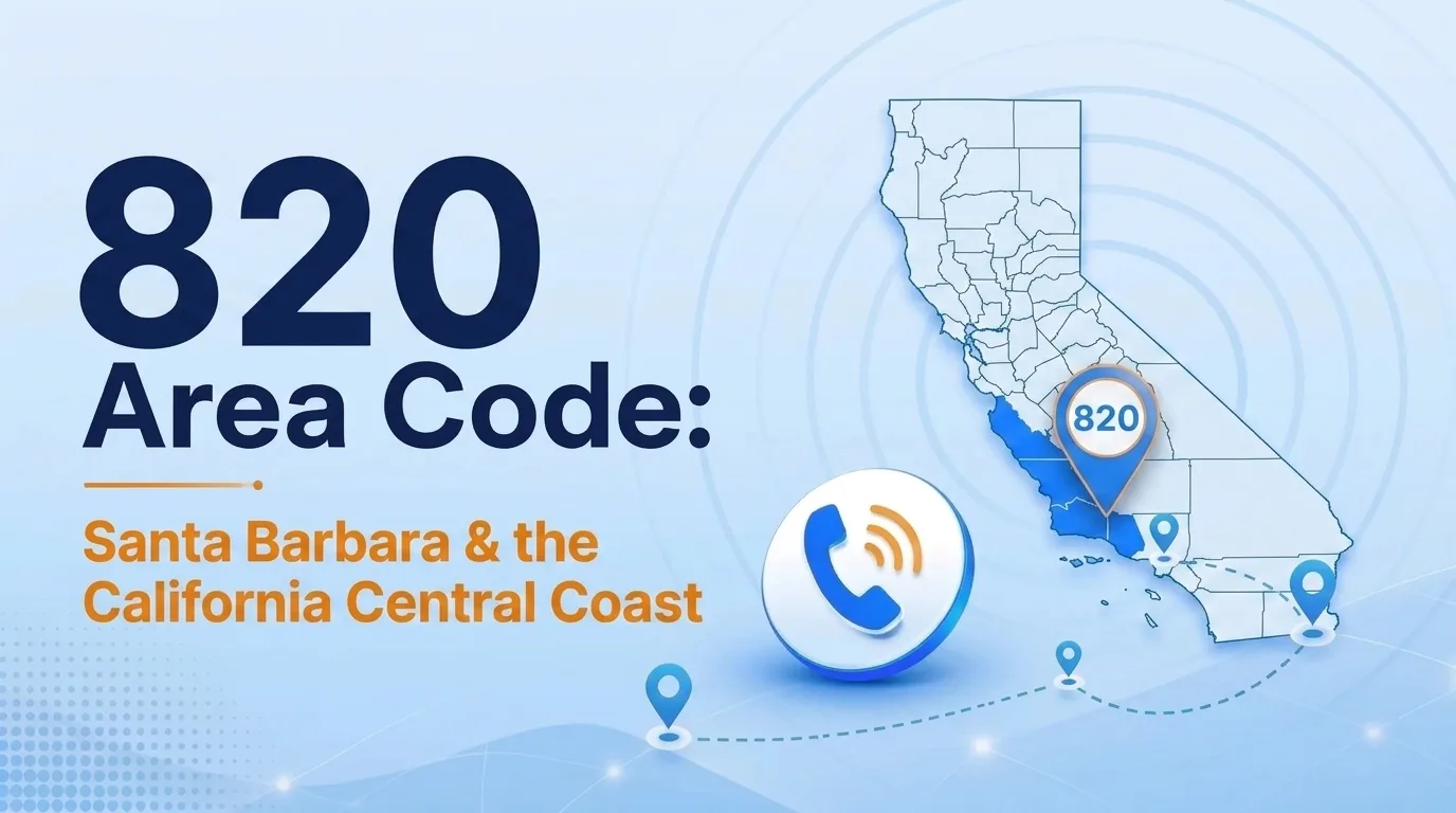 820 area code explained — Santa Barbara and California Central Coast coverage