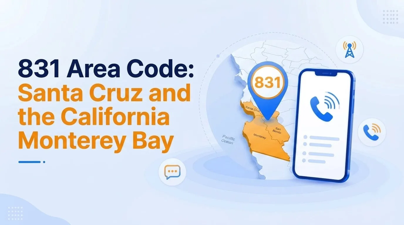 831 area code explained — Santa Cruz and California Monterey Bay coverage