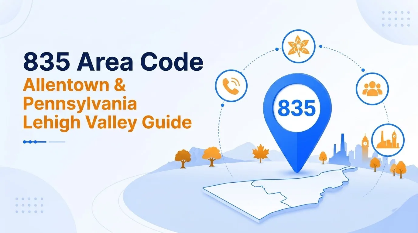 835 area code explained — Allentown and Pennsylvania Lehigh Valley coverage