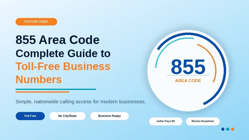855 area code toll-free business number guide