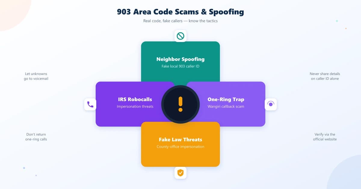 903 area code scams and spoofing — warning about fake caller ID and how to stay protected in East Texas