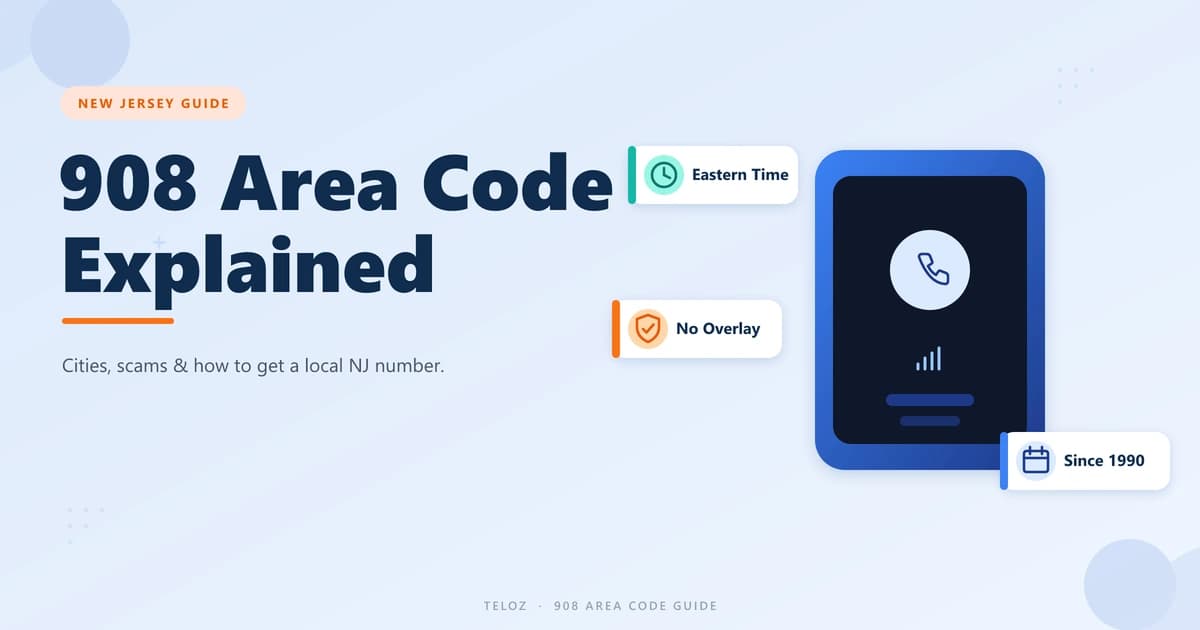 908 area code New Jersey complete guide cover graphic