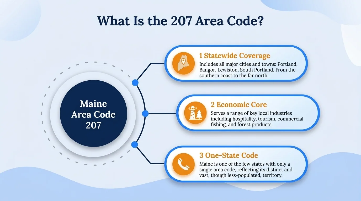 207 area code history — Maine's only prefix, activated in 1947 and never split or overlaid