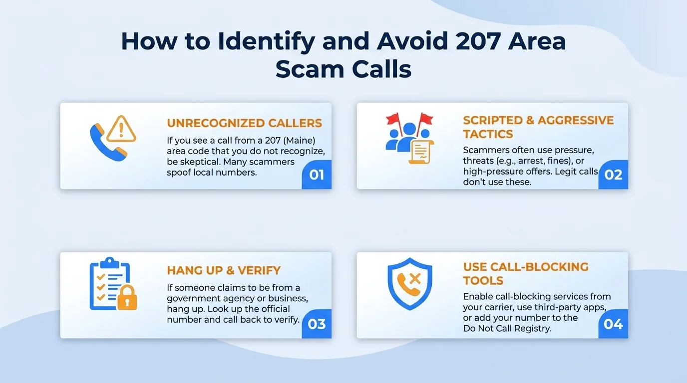 How to identify and report 207 area code scam calls — recognize caller ID spoofing and report to the FCC