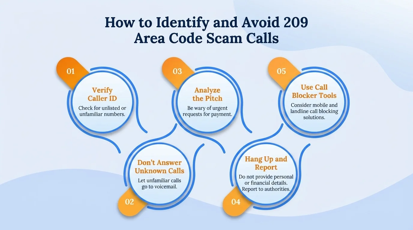 How to identify and report 209 area code scam calls — recognize caller ID spoofing and report to the FCC