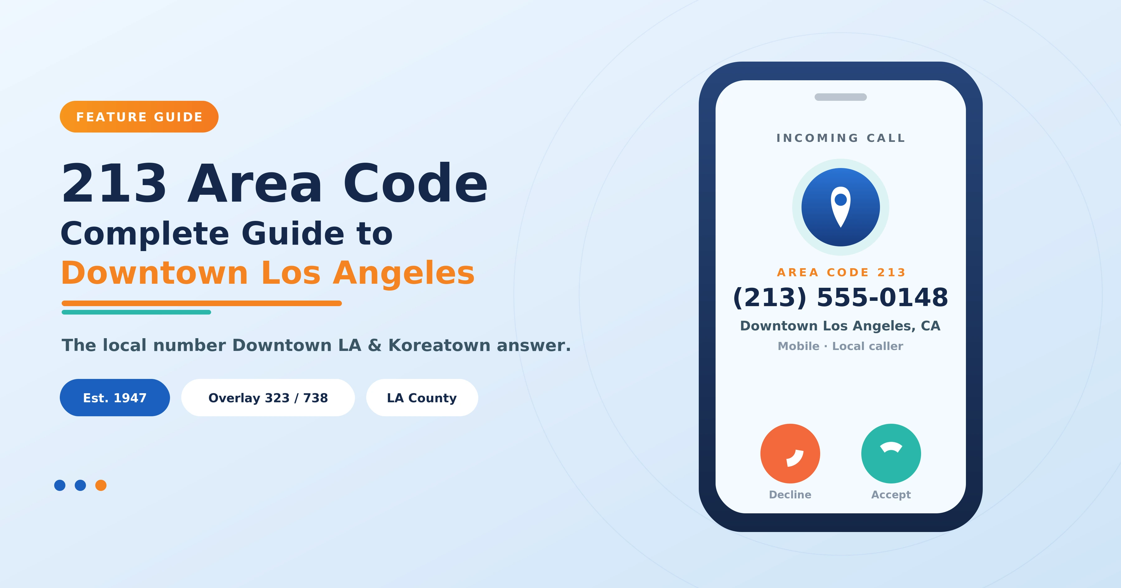 213 area code Downtown Los Angeles California featured hero