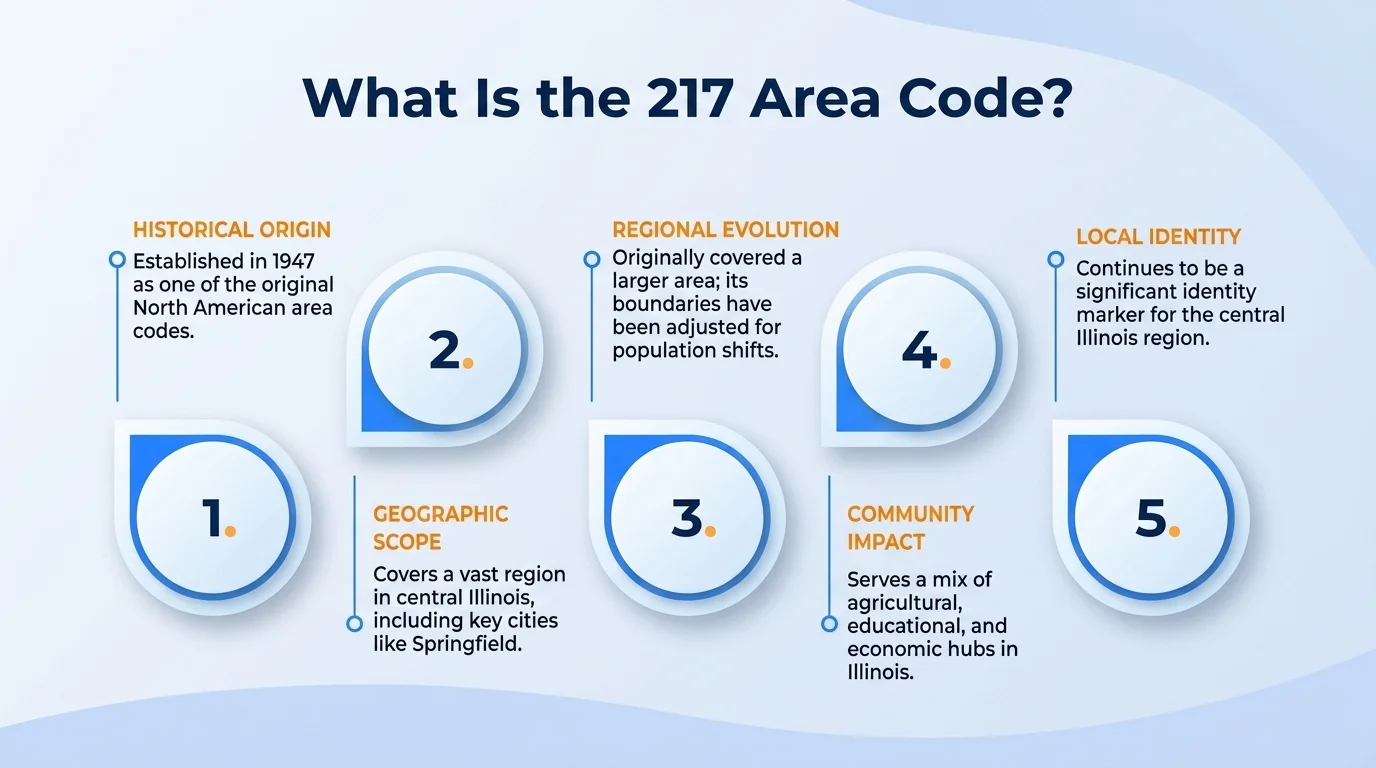 217 area code history — one of Illinois's original prefixes, activated in 1947