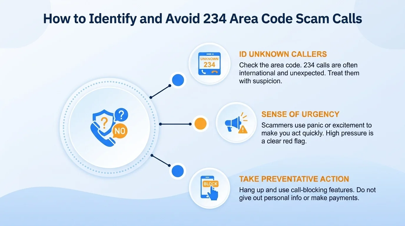 How to identify and report 234 area code scam calls — recognize caller ID spoofing and report to the FCC