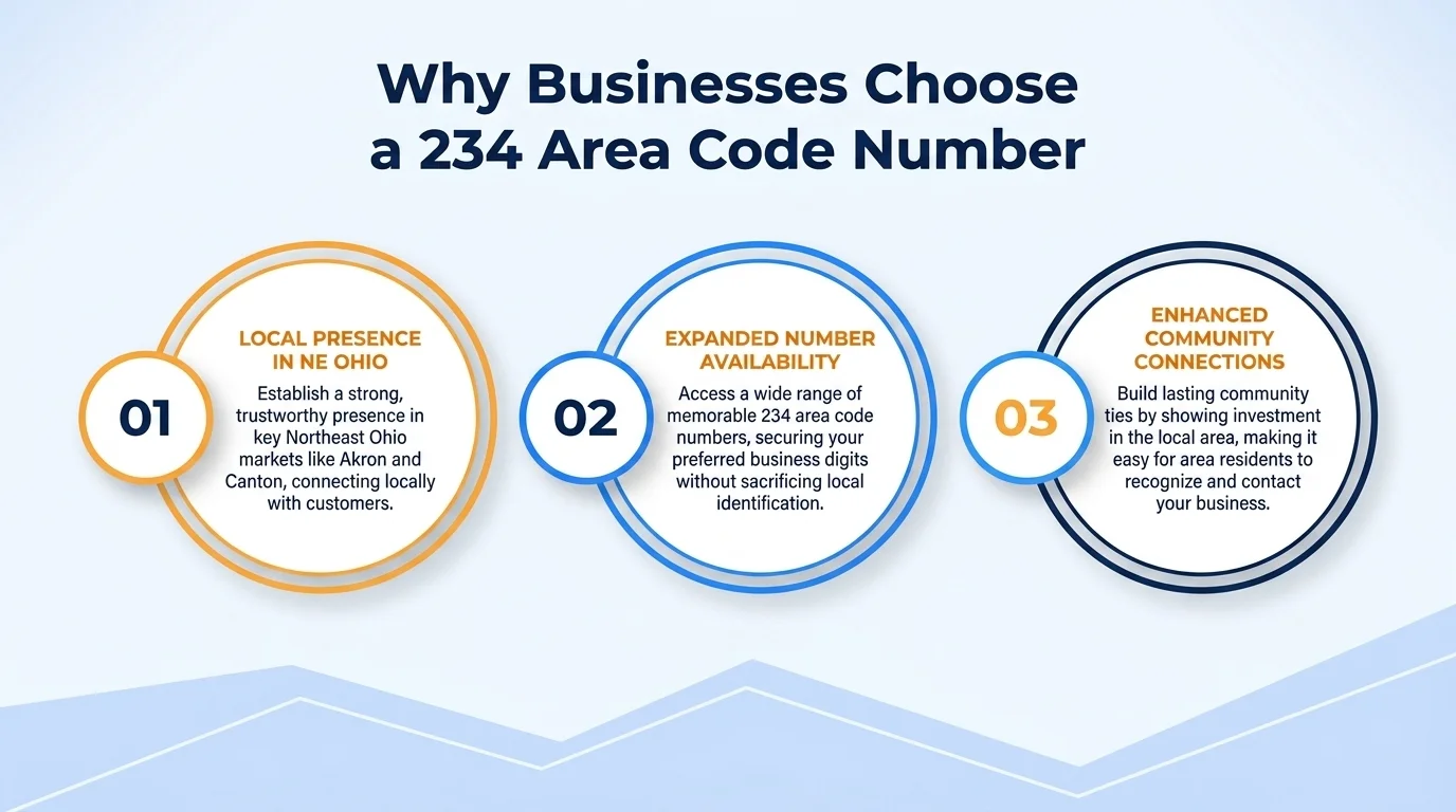 Why businesses choose a 234 area code number — local credibility and higher answer rates in northeast Ohio