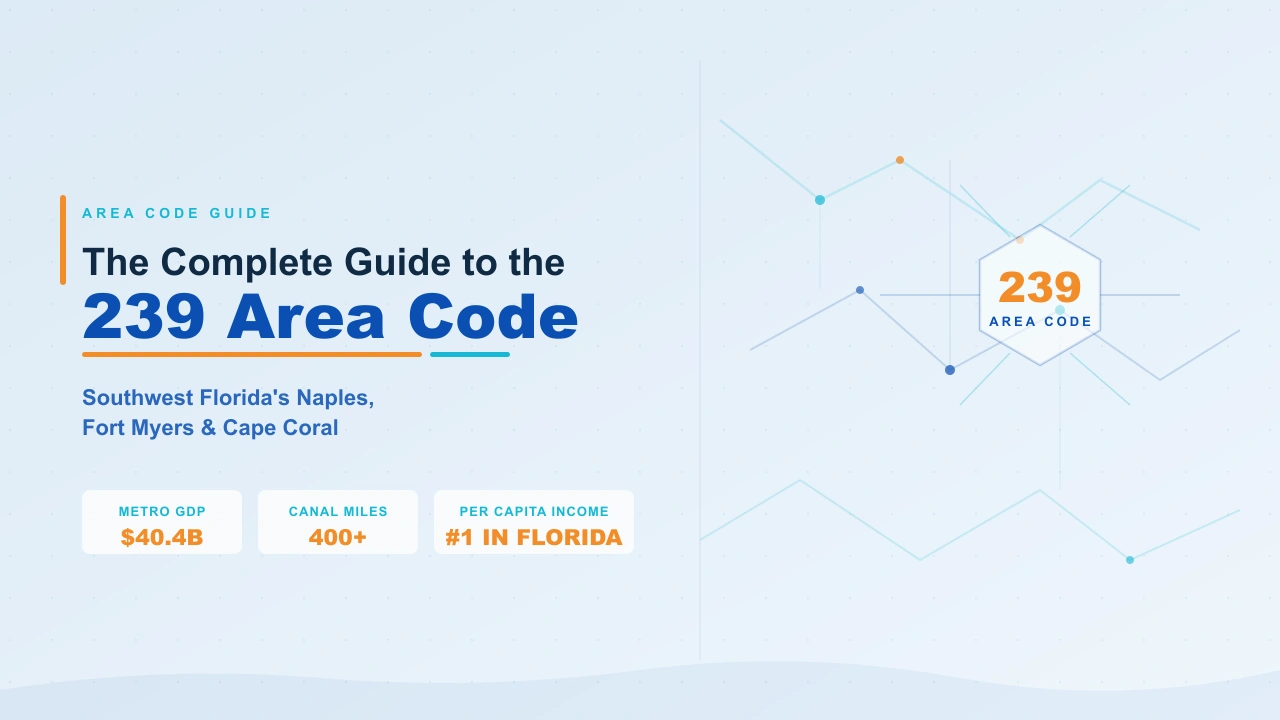 239 area code Southwest Florida Naples Fort Myers Cape Coral hero image