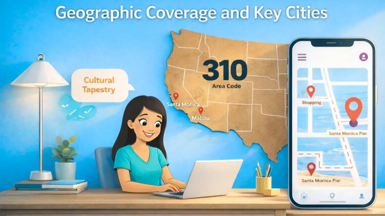 Geographic Coverage and Key Cities of the 310 Area Code