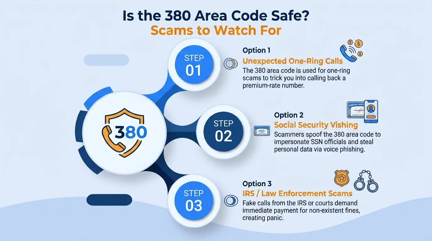 Is the 380 area code safe — government impersonation, utility disconnection threats, lottery or prize scams, and verification code requests to watch for