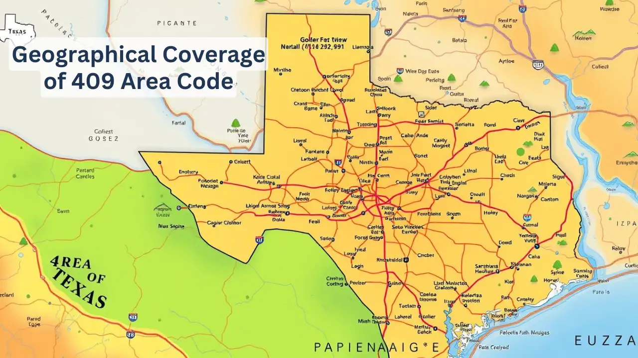 Geographic Area Covered by the 409 Area Code