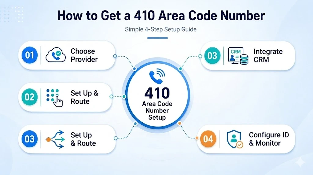 Six steps to get a 410 Maryland business phone number