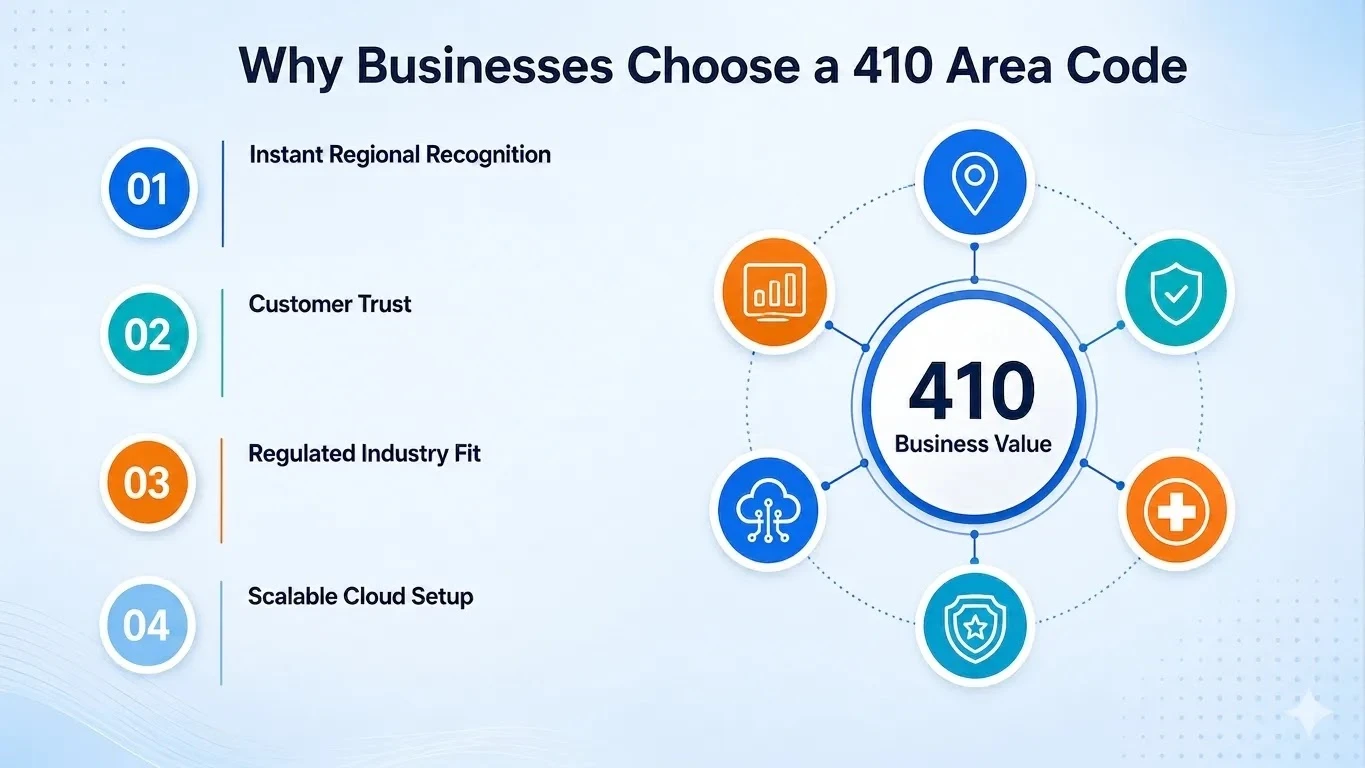 Why businesses choose a 410 Baltimore Maryland area code number for local credibility
