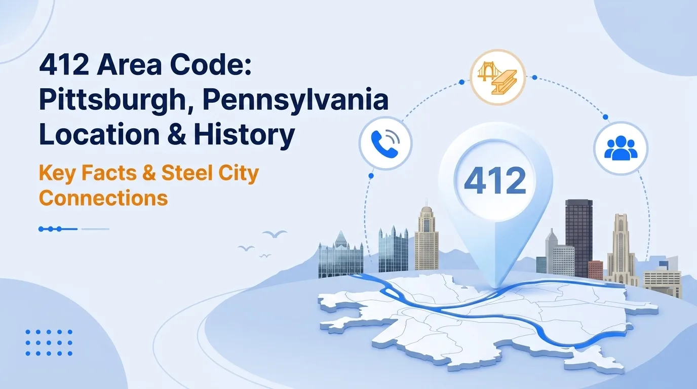 412 area code Pittsburgh, Pennsylvania location, history, and scams guide