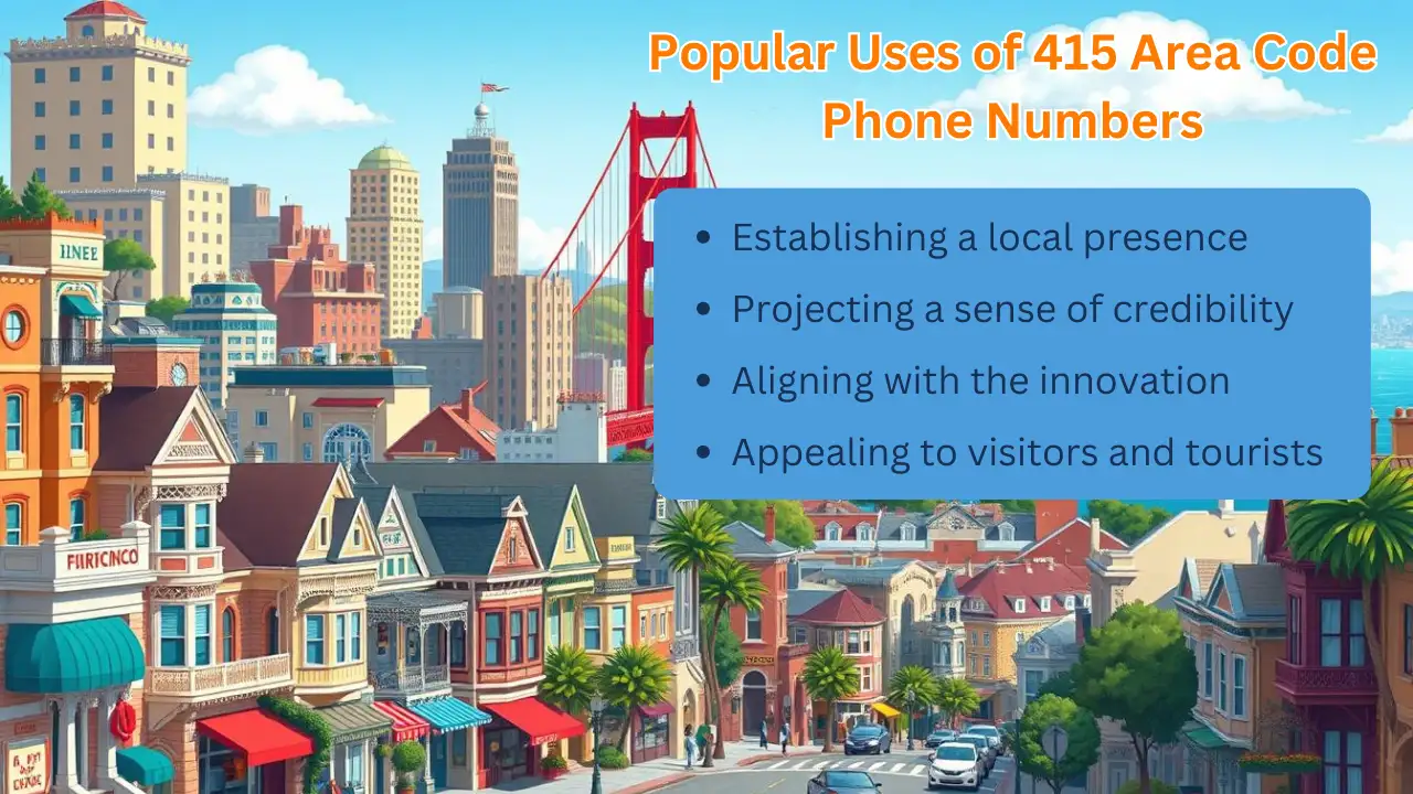 Popular uses of 415 area code phone numbers — local presence, credibility, innovation alignment
