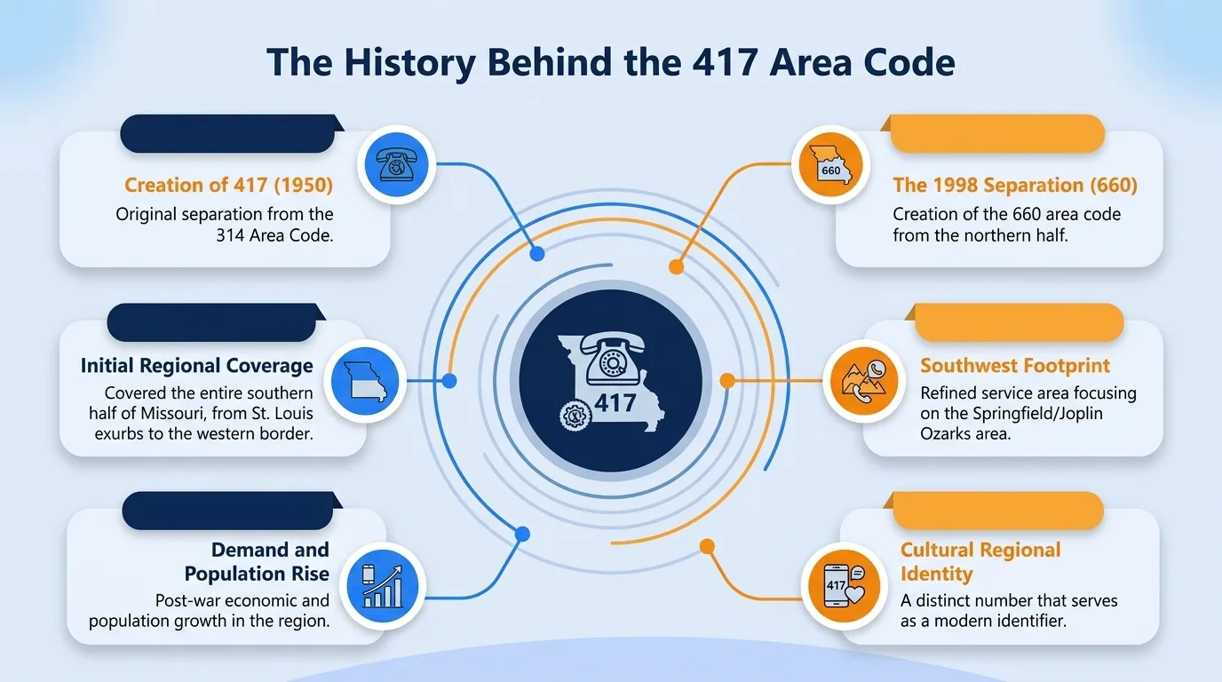 The history behind the 417 area code timeline