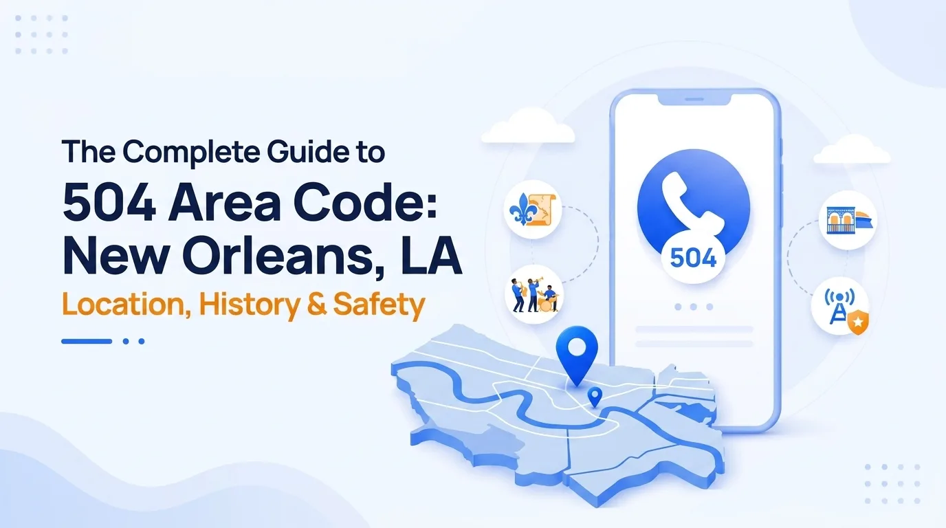 504 area code New Orleans, Louisiana location, history, and scams guide
