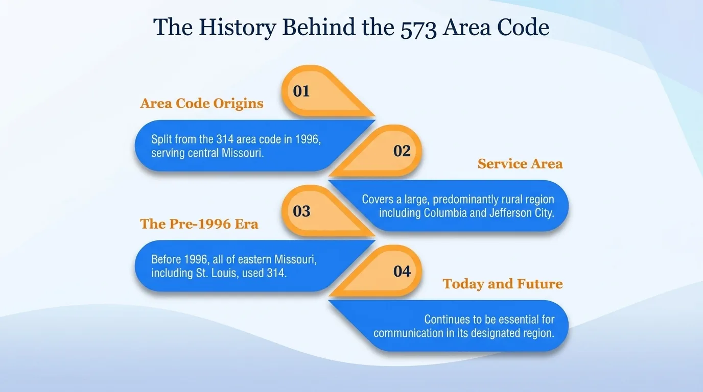 The history behind the 573 area code timeline