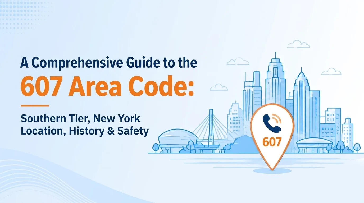 607 area code Binghamton, New York location, history, and scams guide