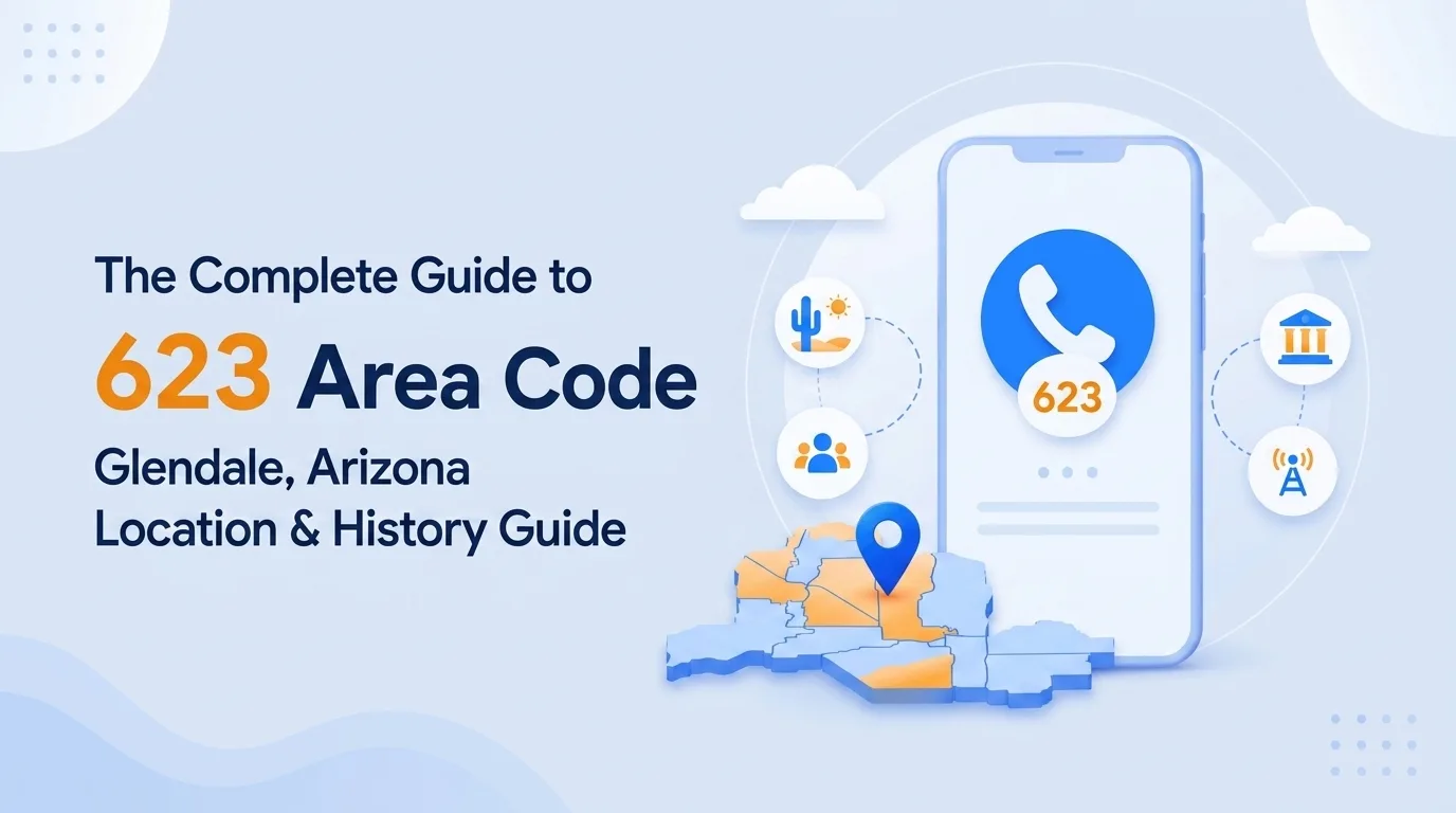 623 area code Glendale, Arizona location, history, and scams guide