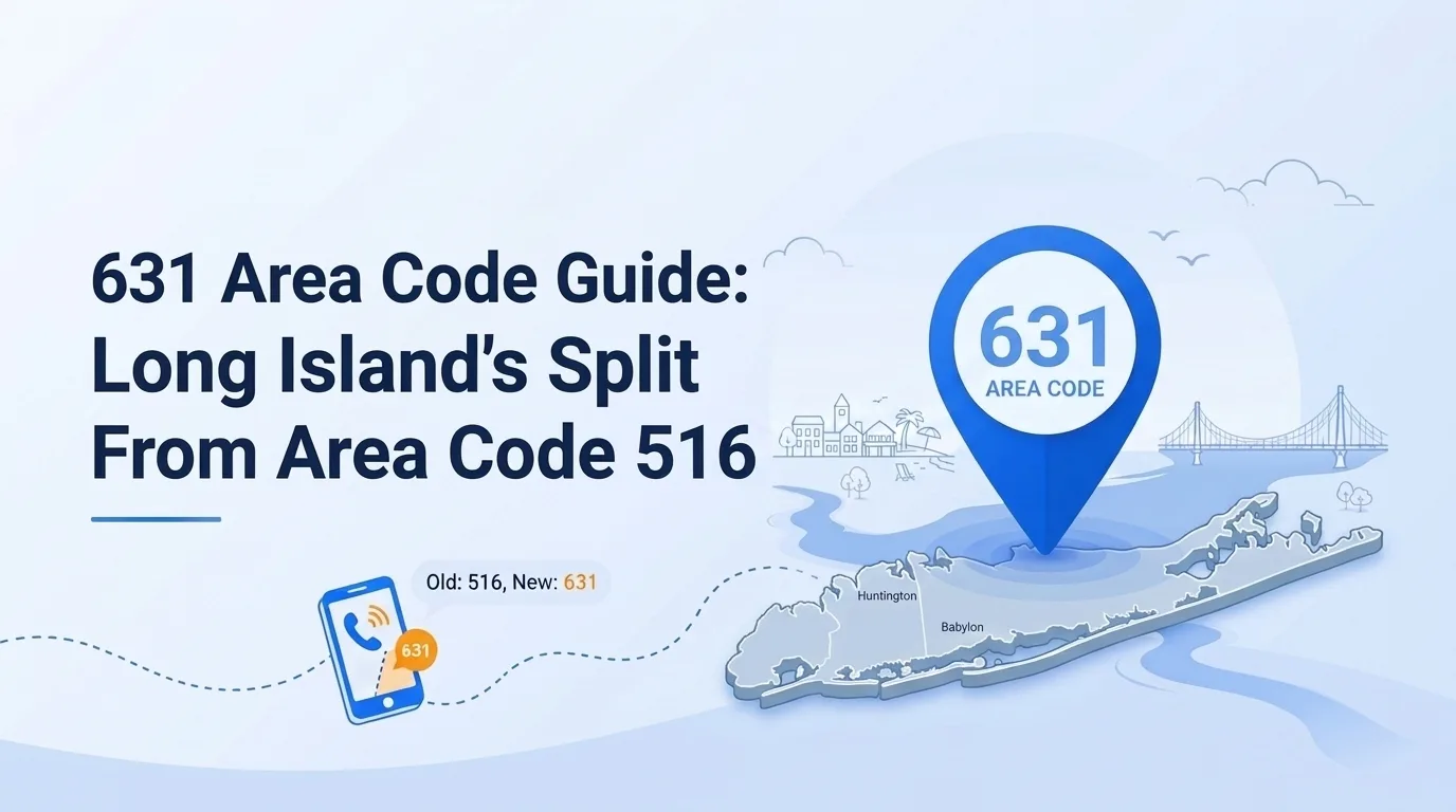 631 area code guide — Long Island's split from area code 516