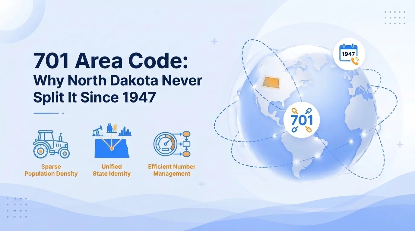 701 area code — why North Dakota never split it since 1947