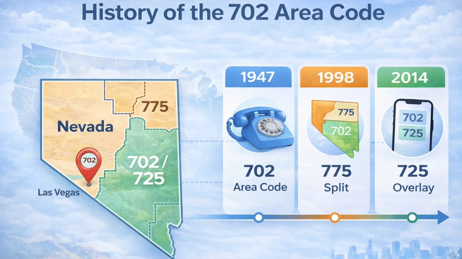 History of the 702 Area Code