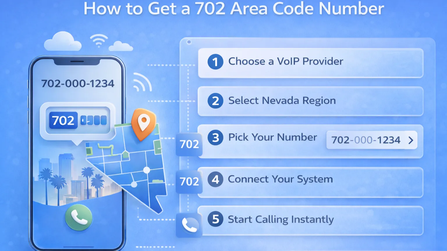 How to Get a 702 Area Code Number