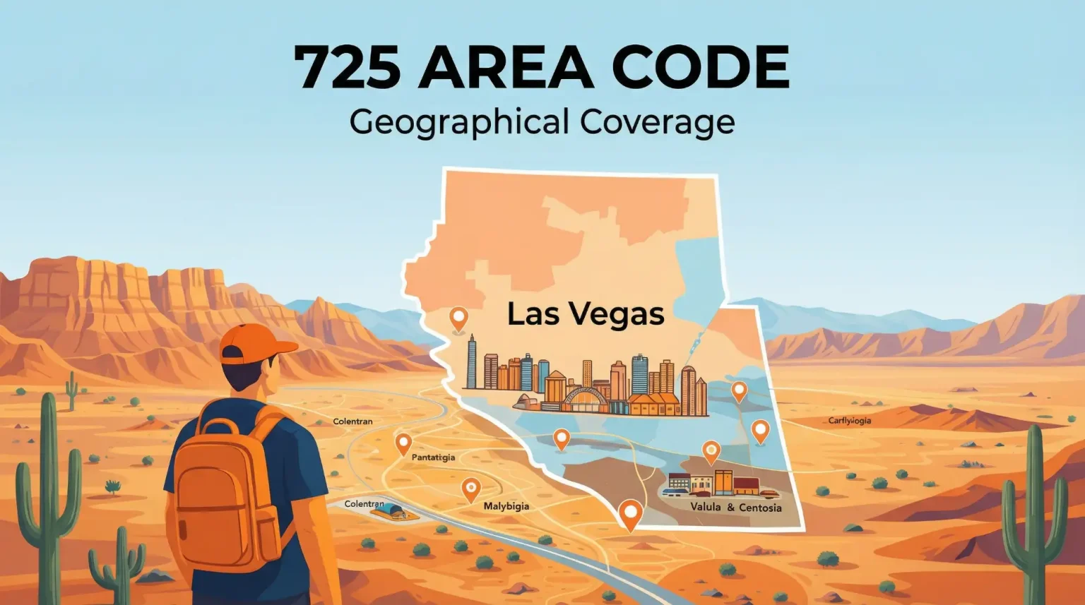 Geographic Coverage of the 725 Area Code