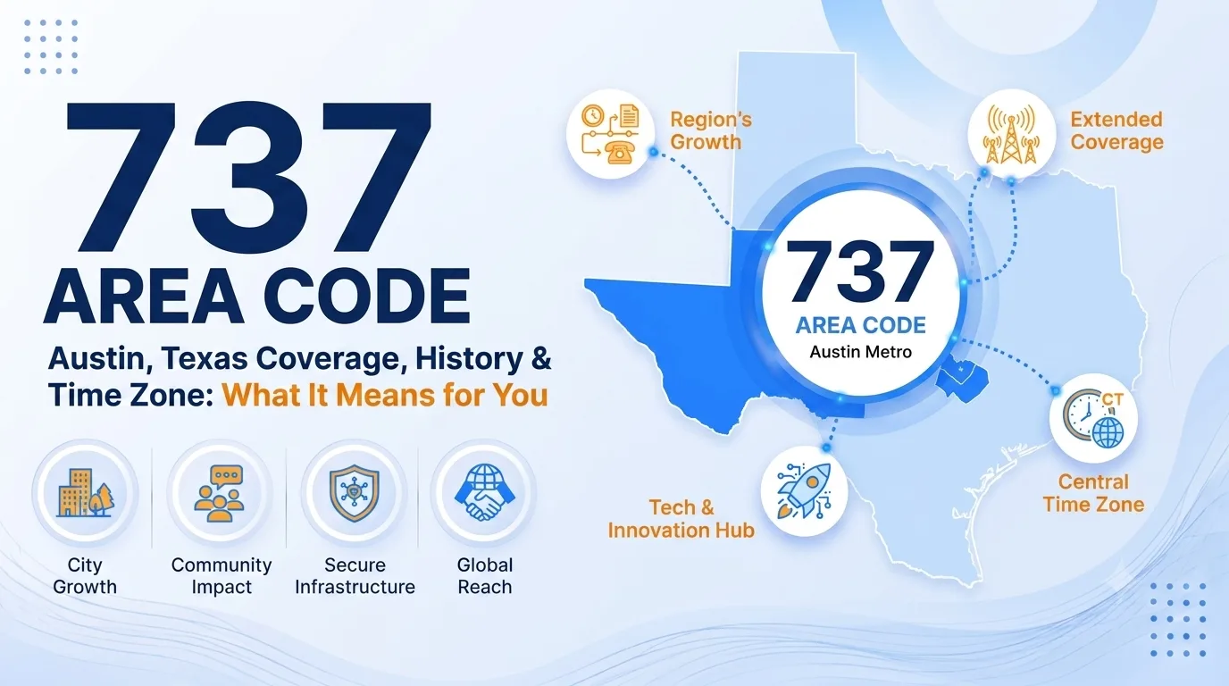 737 area code explained — Austin, Texas coverage, history, and time zone